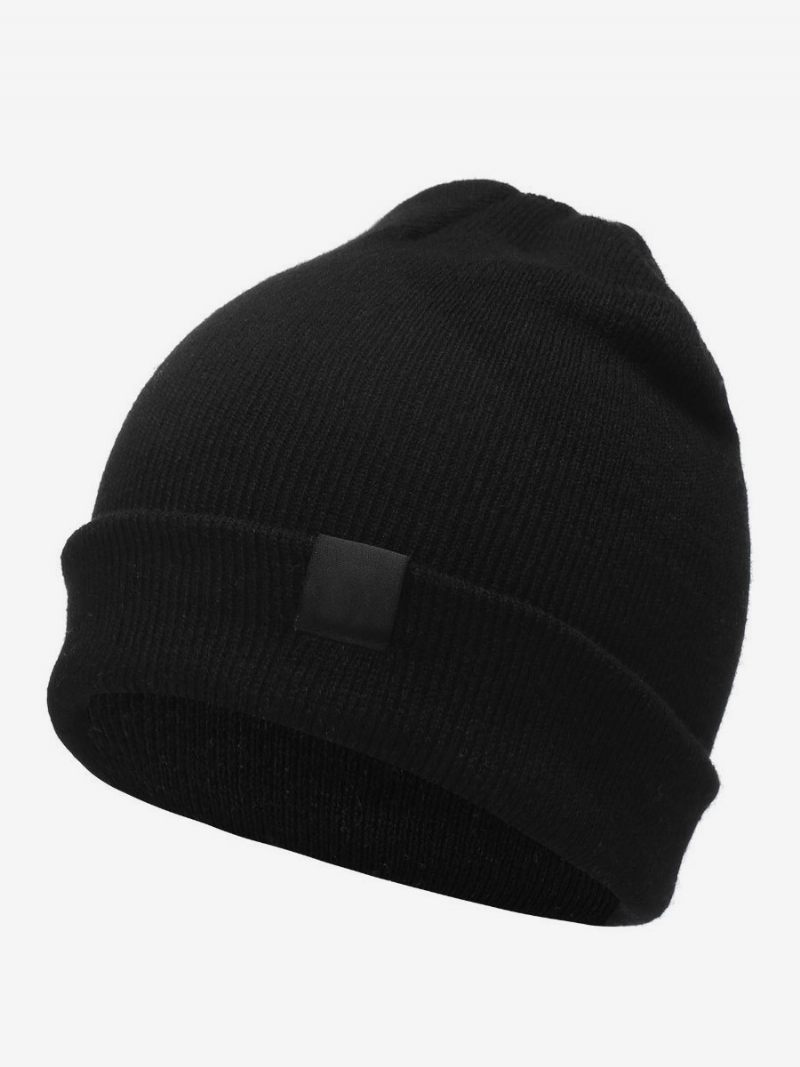 Casquette Homme Casual Mots Imprimé Coton Stretch - Noir