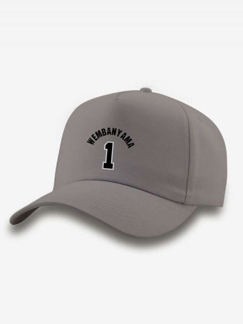 Casquette Spurs Numéro 1 Wembanyama Pour Homme - Gris