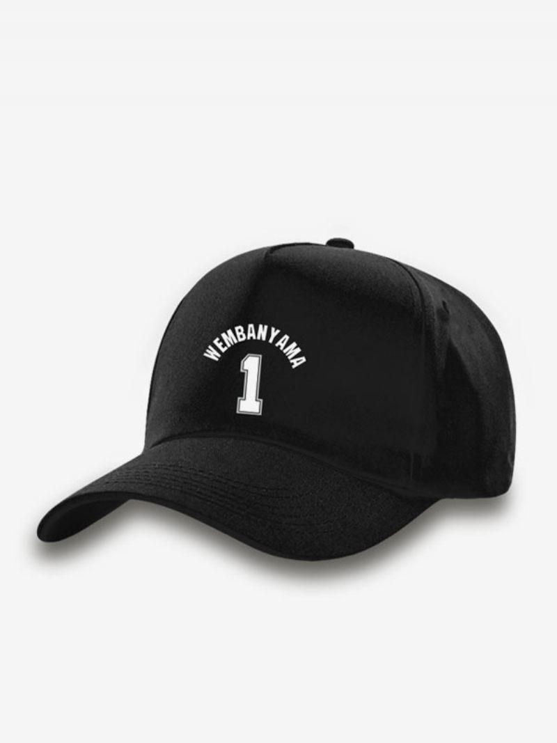 Casquette Spurs Numéro 1 Wembanyama Pour Homme - Noir