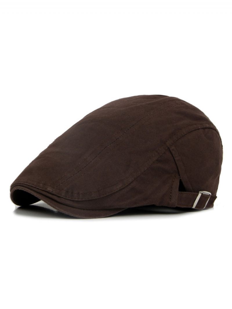 Chapeau Homme Polyester Classique Chapeaux Abricot - Marron Foncé