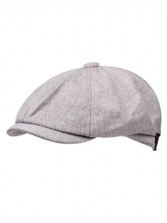 Chapeau Homme Polyester Classique Gris Clair Chapeaux