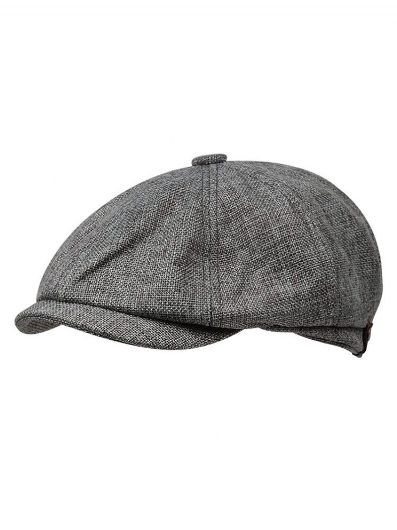 Chapeau Homme Polyester Classique Gris Clair Chapeaux - Gris Foncé