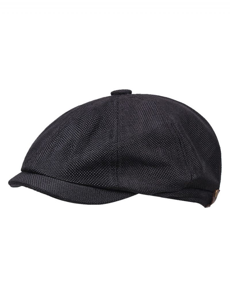 Chapeau Homme Polyester Classique Gris Clair Chapeaux - Noir