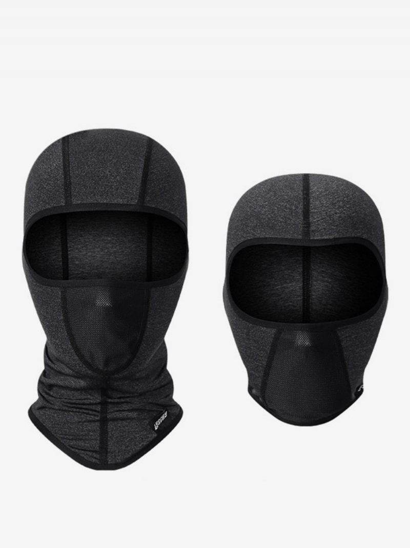 Masque Capuche Moto Respirant Absorbant La Sueur Soie Glacée Coupe-vent Résistant Au Soleil Séchage Rapide Et À Saleté