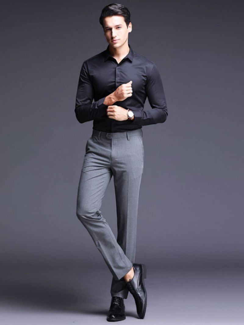 Pantalon Habillé Pour Homme Gris