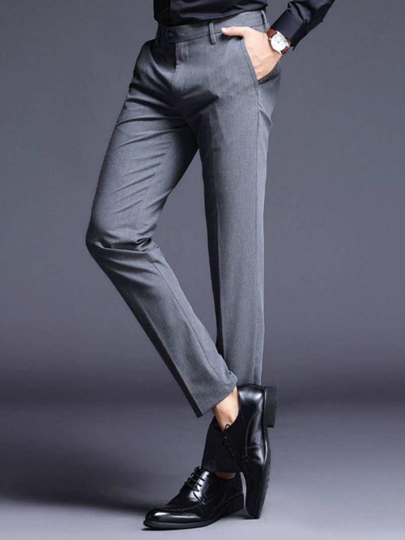 Pantalon Habillé Pour Homme Gris - Gris