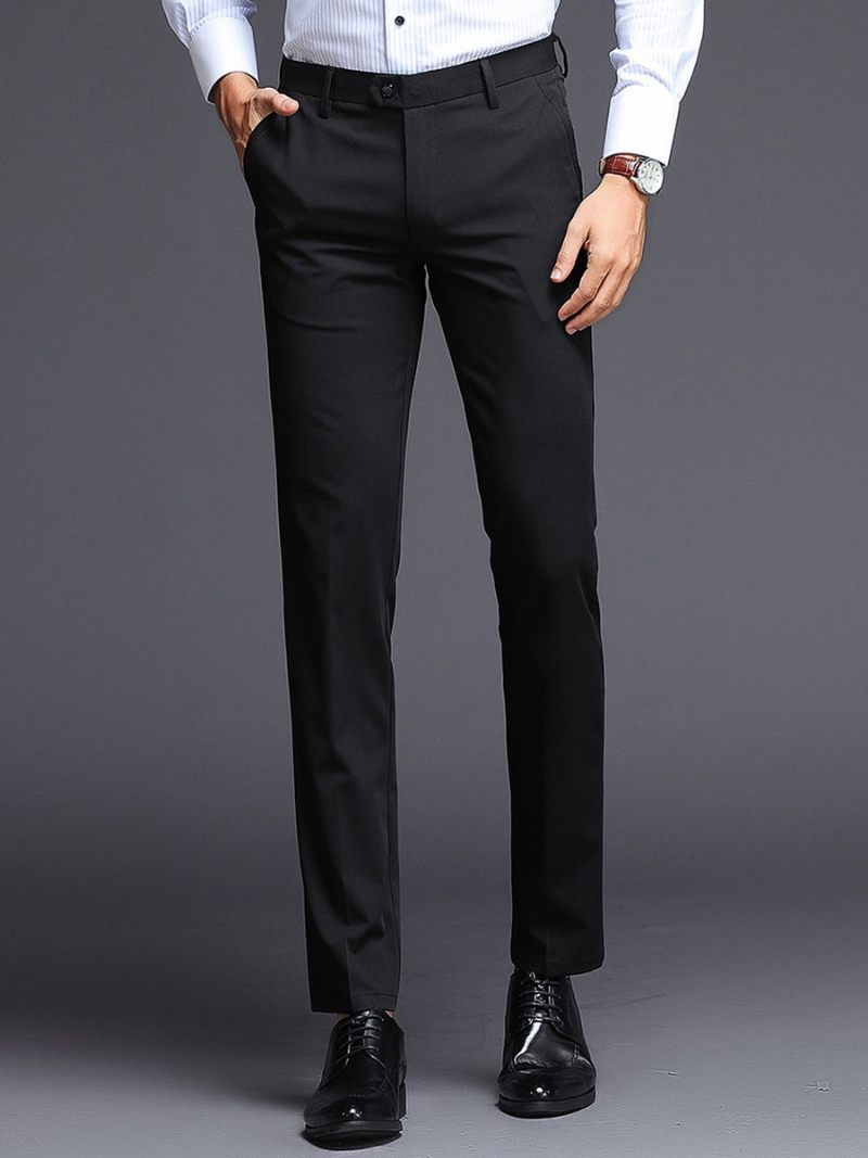 Pantalon Habillé Pour Homme Gris - Noir