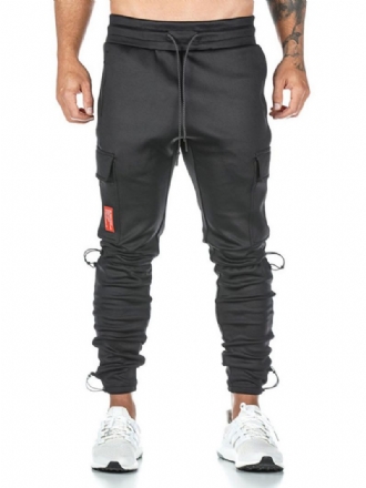 Pantalon Homme Survêtement Chic Coupe Fuselée Noir