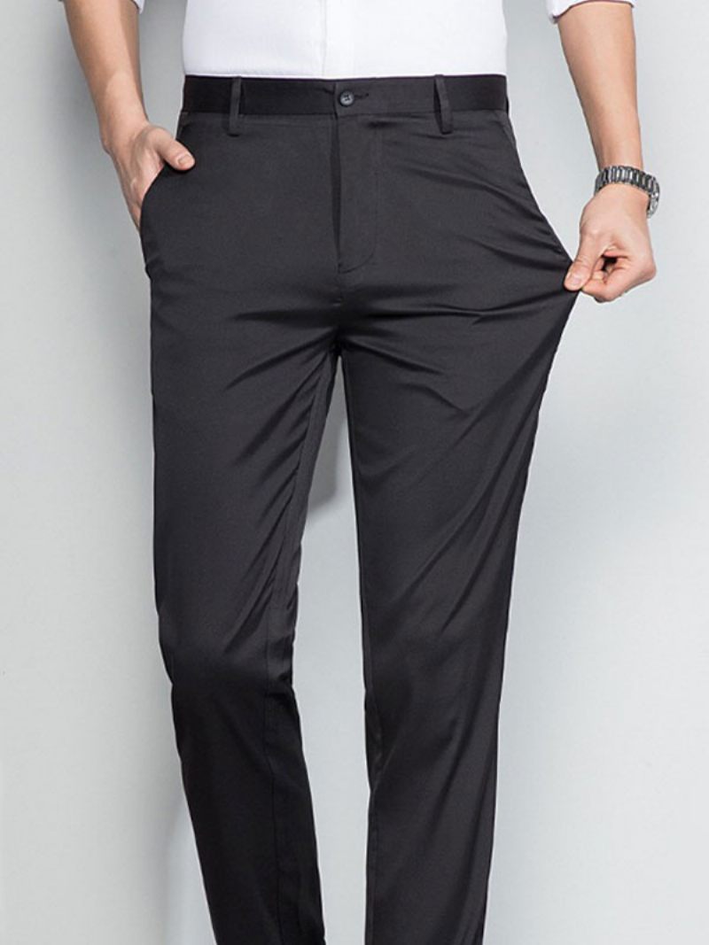 Pantalons Habillés Pour Hommes Confortables - Noir