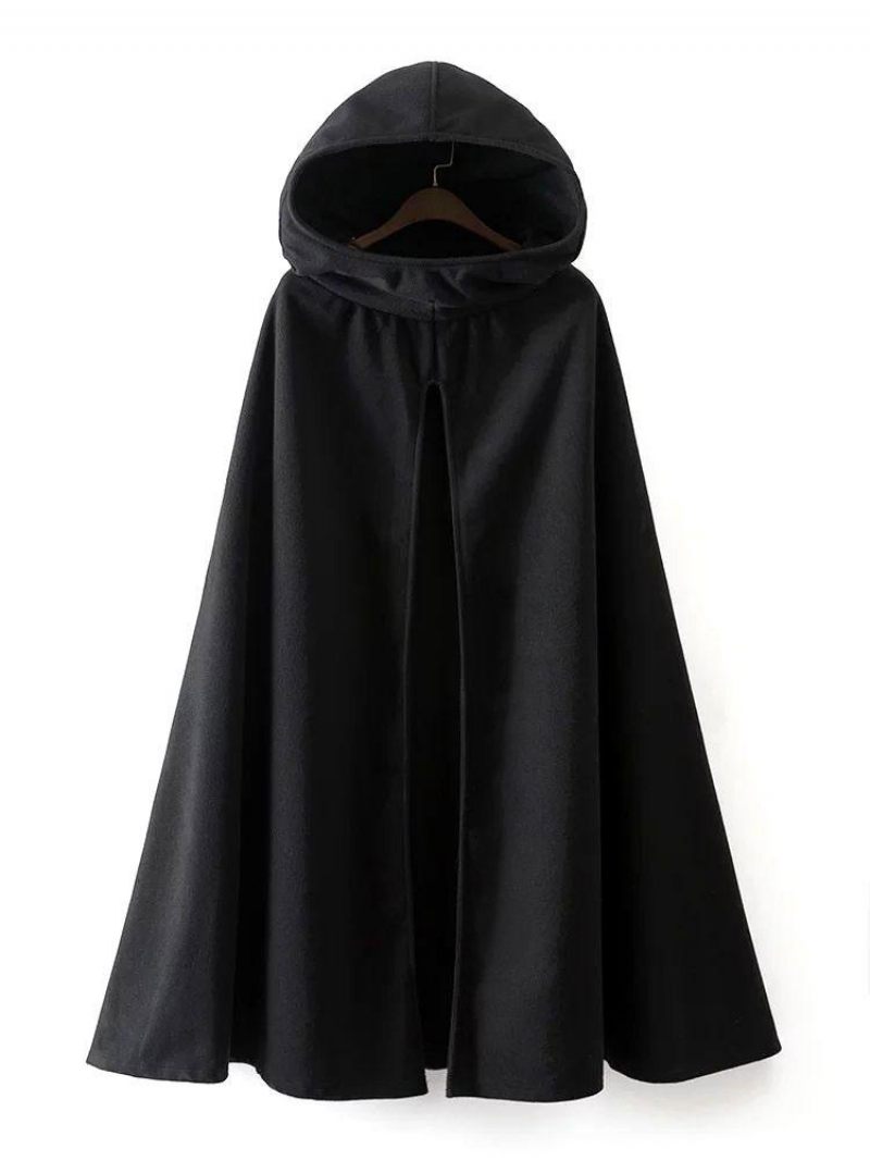 Manteau Femme Cape À Capuche Veste Poncho