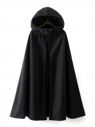 Manteau Femme Cape À Capuche Veste Poncho