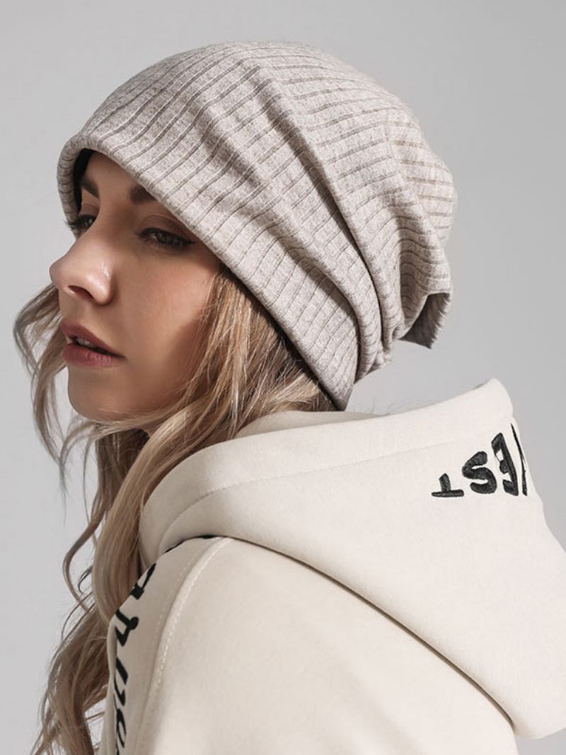 Bonnet Tricoté Grooves Casquettes Pour Femmes L'automne Et L'hiver