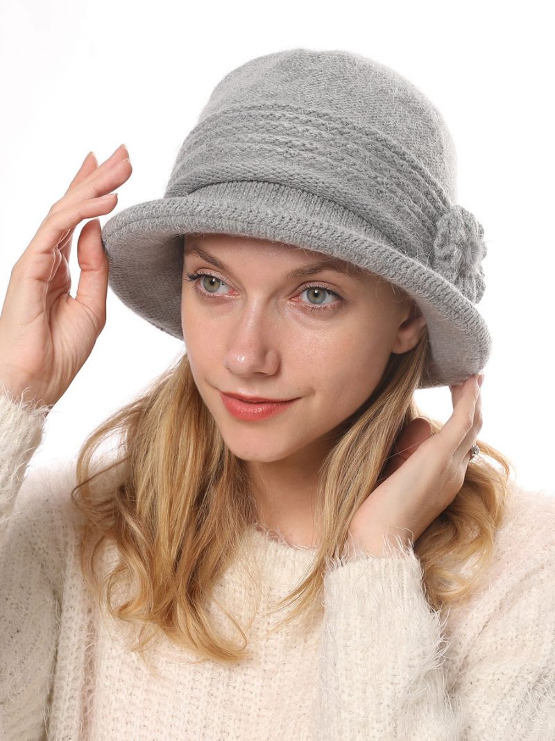 Chapeaux Pour Femmes Appliques Pratiques Fibre Acrylique Blancs Eric - Gris Clair