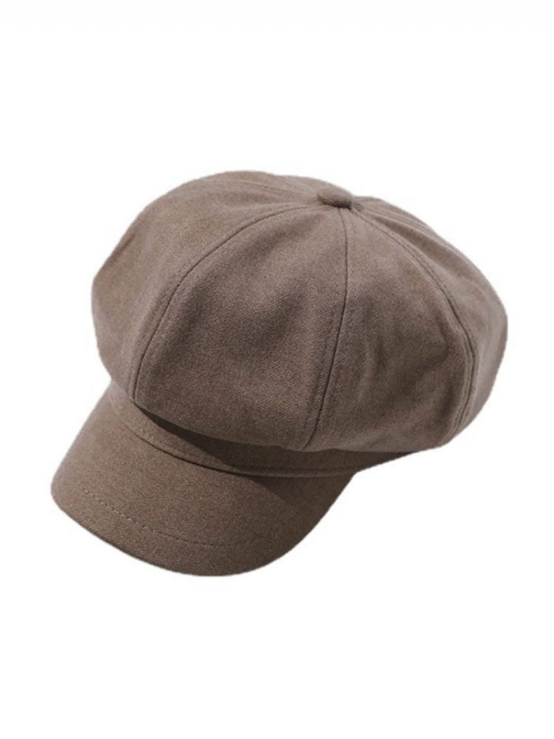 Chapeaux Pour Femmes Beau Béret Marron Café Fibre Acrylique - Kaki