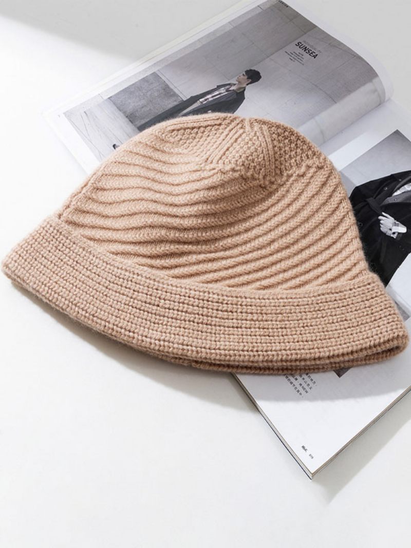 Chapeaux Pour Femmes Fabuleux Tricotés Chauds D'hiver Laine - Camel