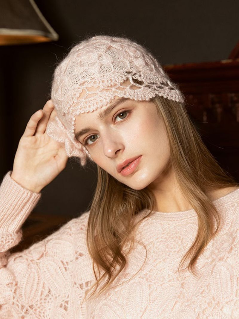 Chapeaux Pour Femmes Fabuleux Tricotés Découpes Designer Chauds D'hiver - Rose