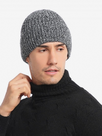 Chapeaux Gris Foncé Pour Hommes Beaux Tricotés Chauds D'hiver Fibre Acrylique