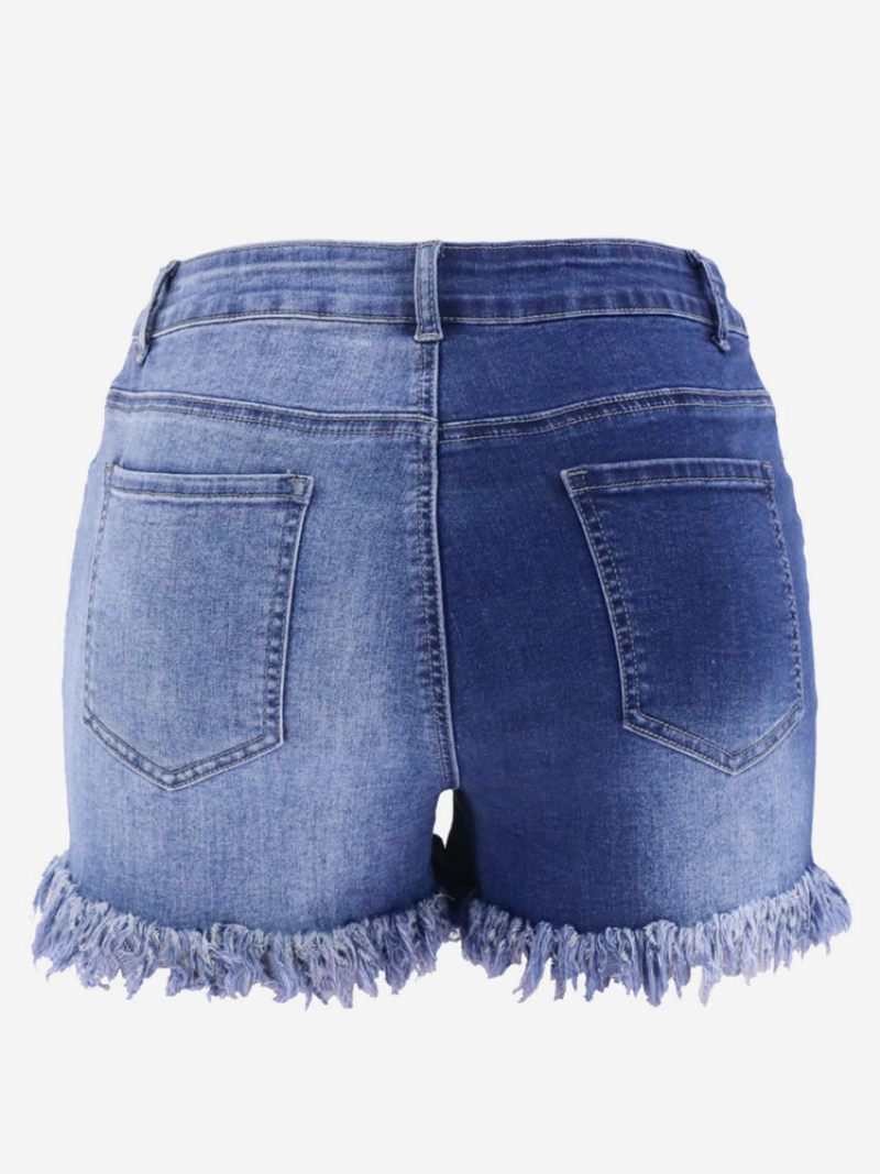 Shorts Pour Femmes Décontractés Mélange Coton - Bleu Ciel Clair