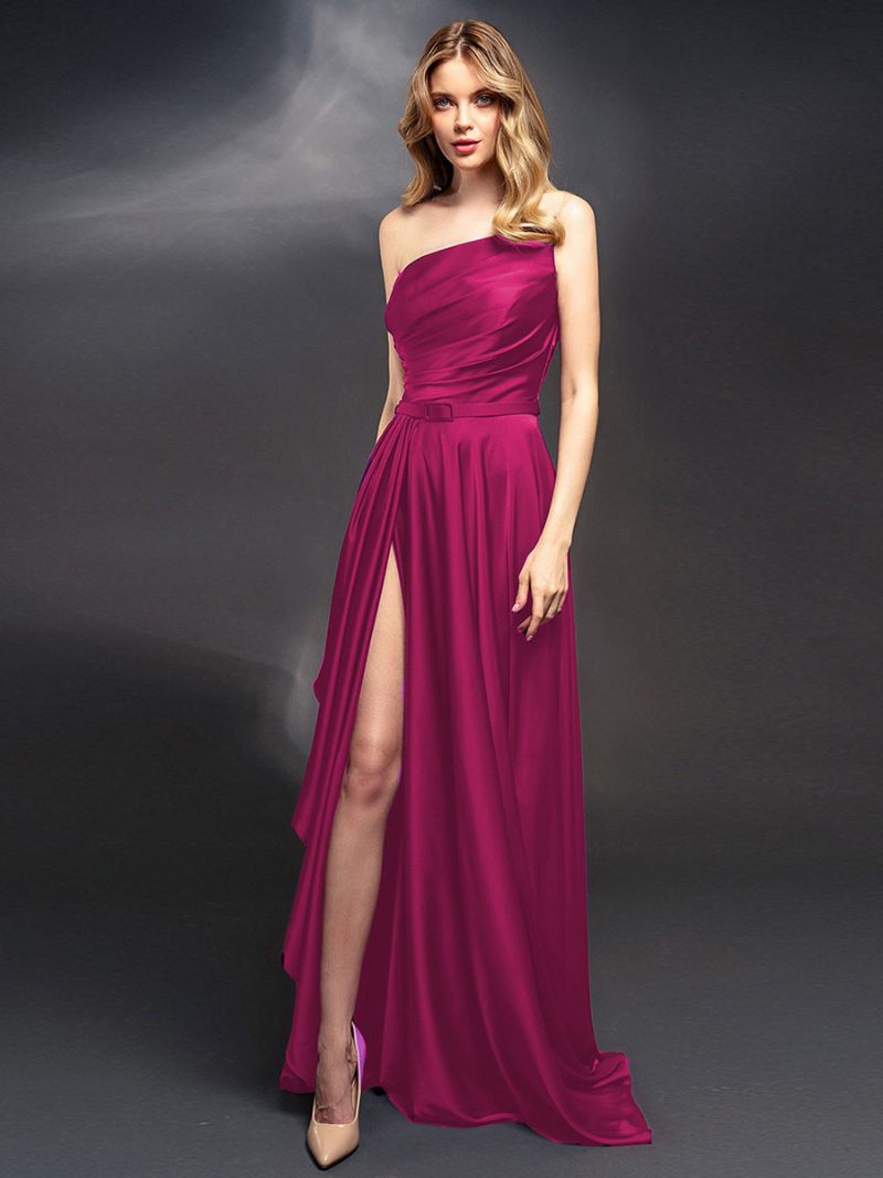 Robe Longue D'anniversaire Pour Femme Sans Manches Avec Lacets Dans Le Dos Bal - Rose