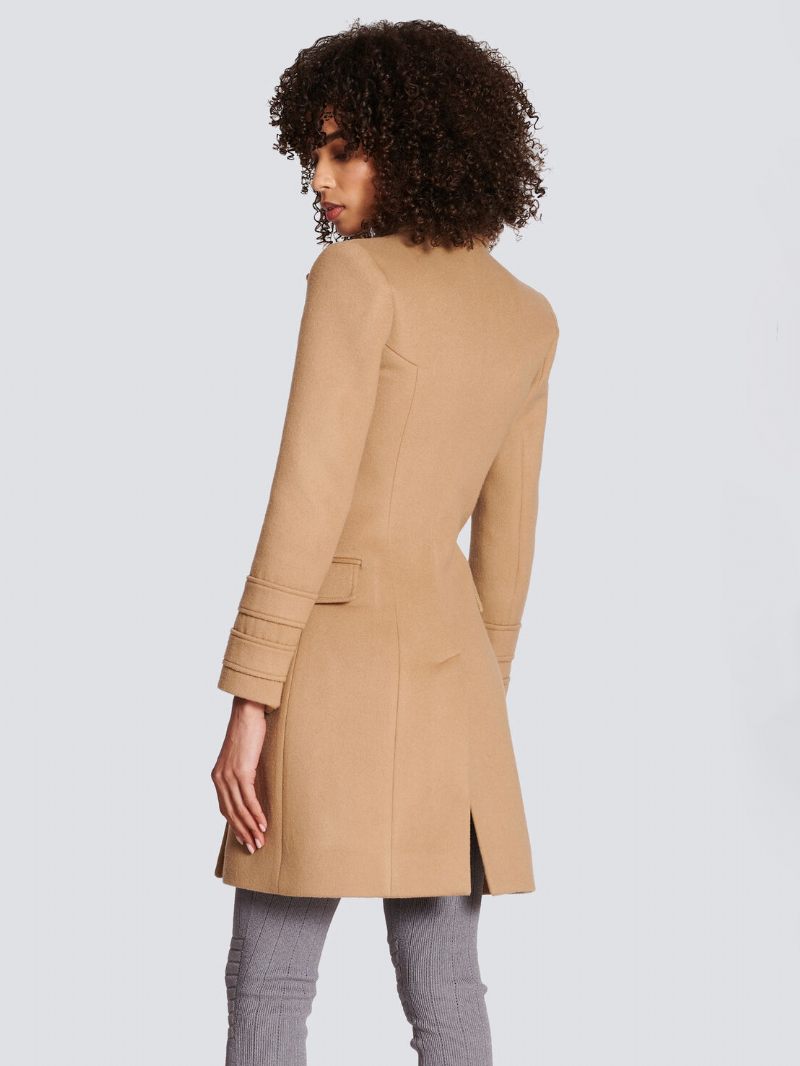 Manteau D'hiver Camel Pour Femmes Vêtements D'extérieur Chauds 2024 - Chameau