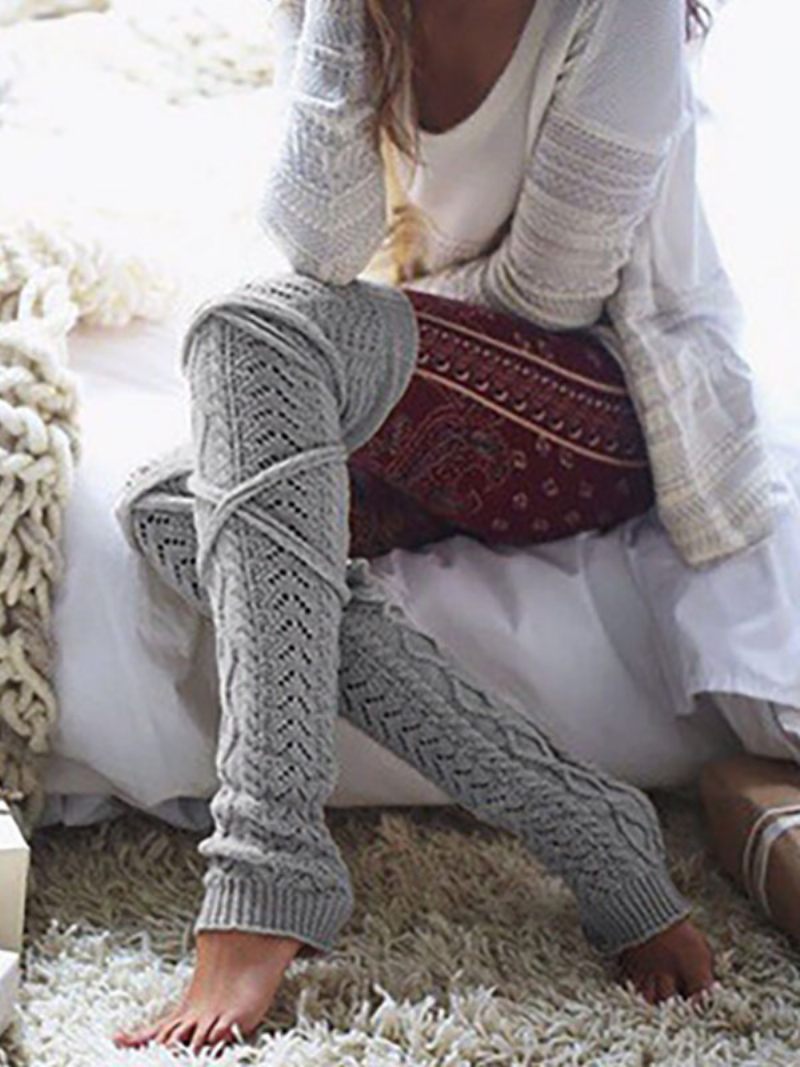 Marron Clair Haute Qualité Moelleux Tricot Hiver Épais Chaud Confortable Floue Calcetines Felpa Étage Invierno Femmes Chaussettes - Gris Foncé