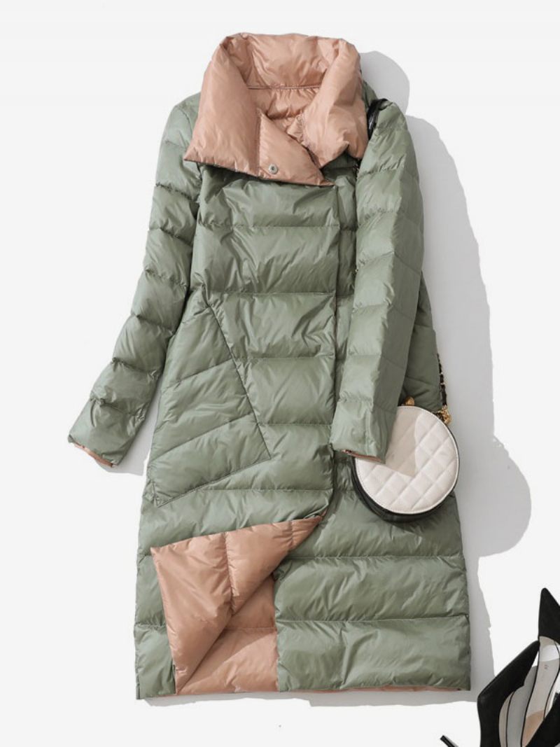 Doudoune Femme Duvet Canard Vêtements D'extérieur Chauds D'hiver - Vert