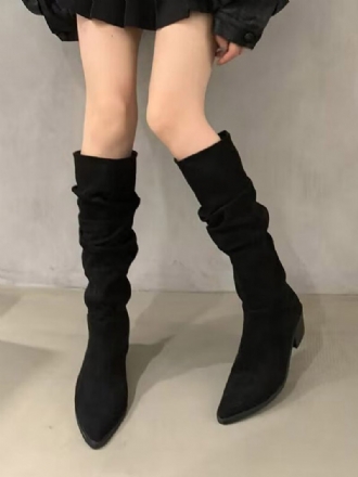 Bottes Chics À Talons Épais Pour Femmes