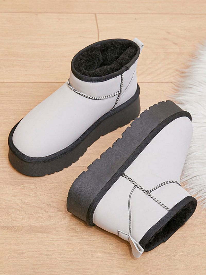 Bottes Neige Pour Femmes D'hiver À Bout Rond