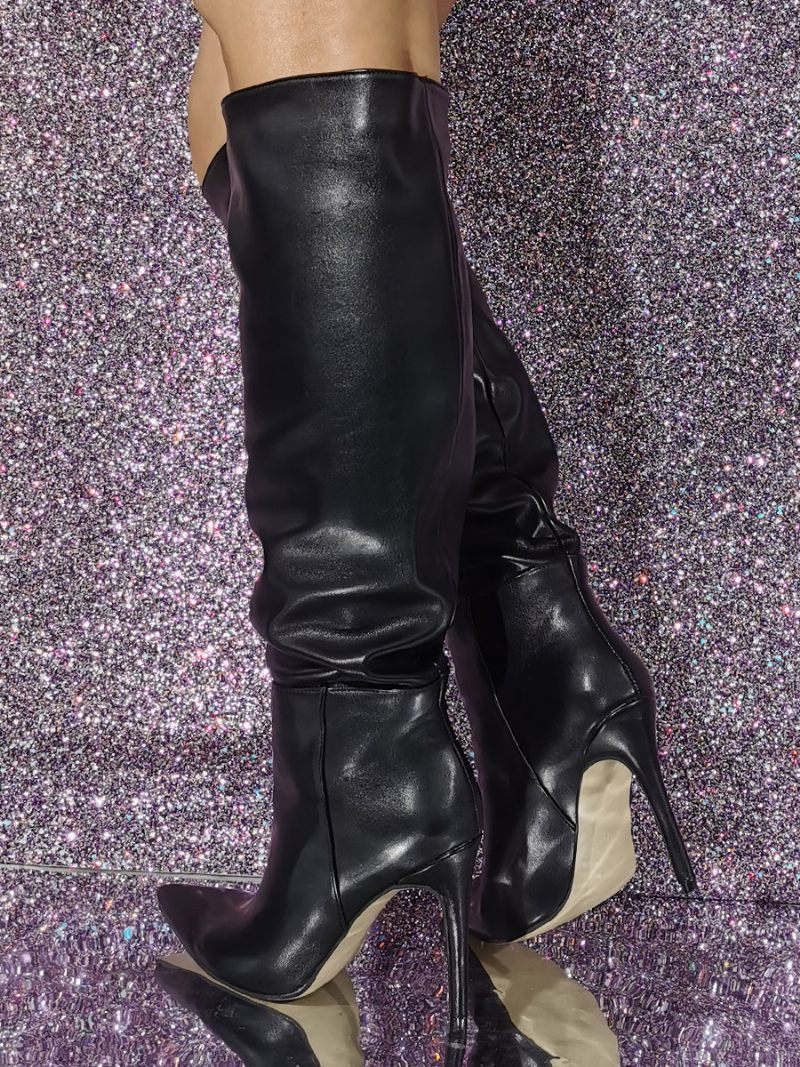 Bottes Sexy À Talons Aiguilles Pour Femmes - Noir