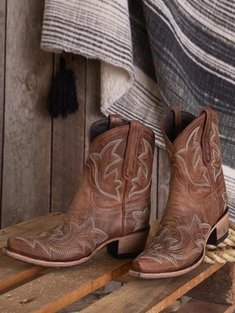 Bottes Western Pour Femmes Cowboy Brodées