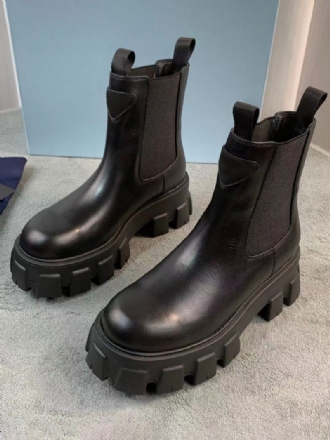 Bottines Plates À Bout Rond Avec Détails Métalliques Pour Femmes