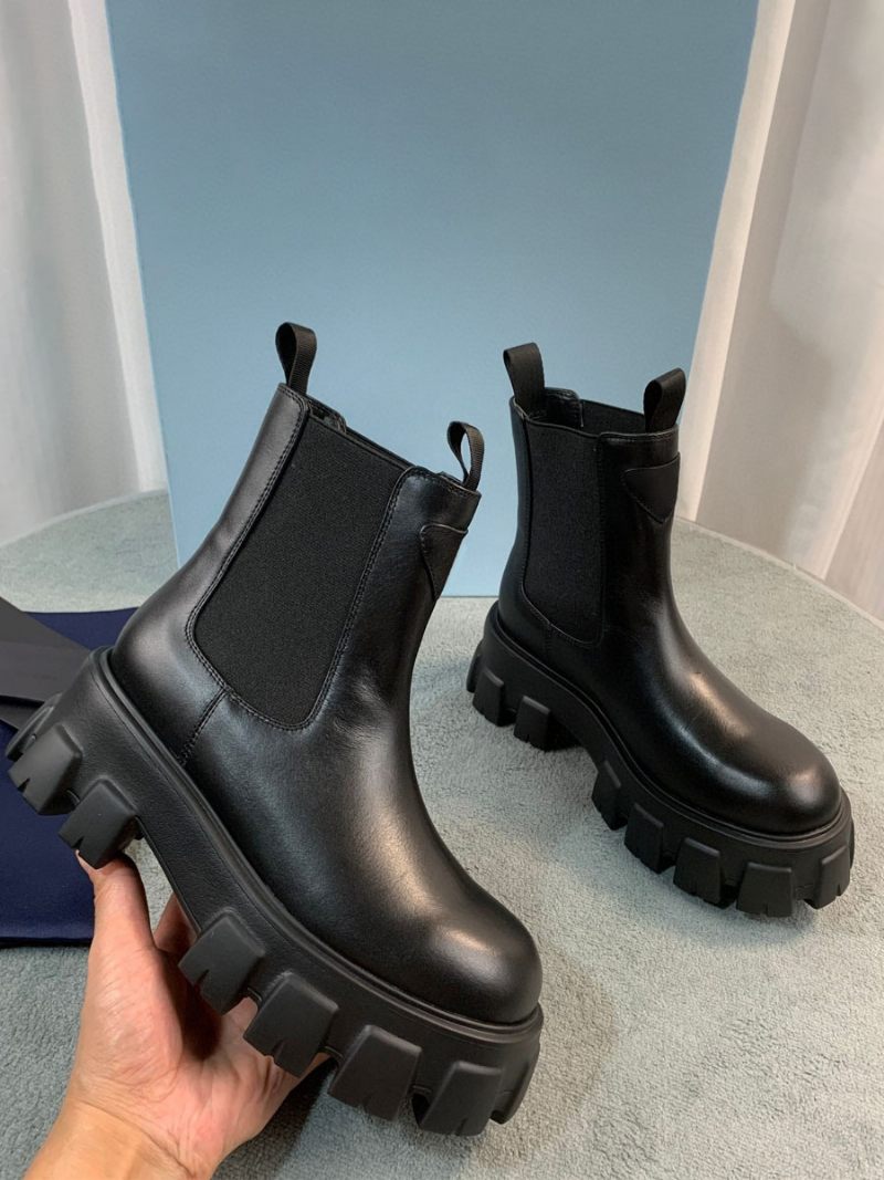 Bottines Plates À Bout Rond Avec Détails Métalliques Pour Femmes - Noir