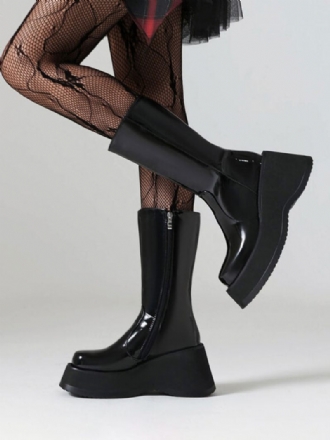 Bottines Sans Talons À Bout Rond Pour Femmes