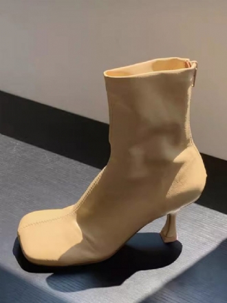 Bottines À Talons Aiguilles Bout Carré Pour Femmes