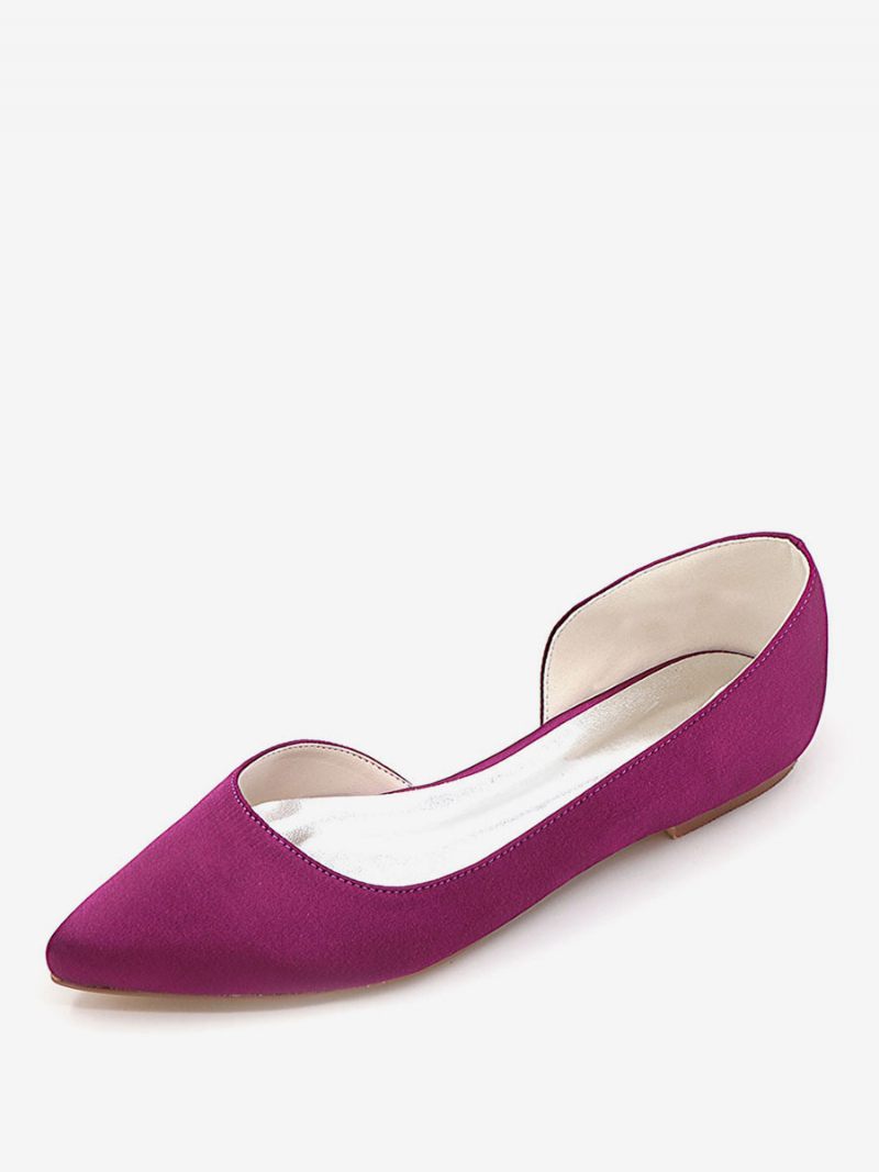 Chaussures Mariée Plates Dorsay Pour Femmes - Violet