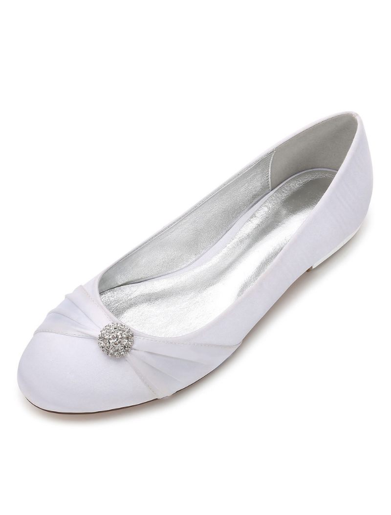 Chaussures Plates Mariage Strass Pour Femmes