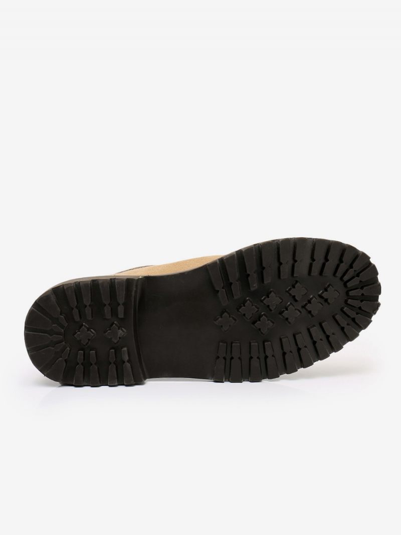 Chaussures Debby Décontractées Pour Hommes À Lacets Kaki Bout Rond - Noir