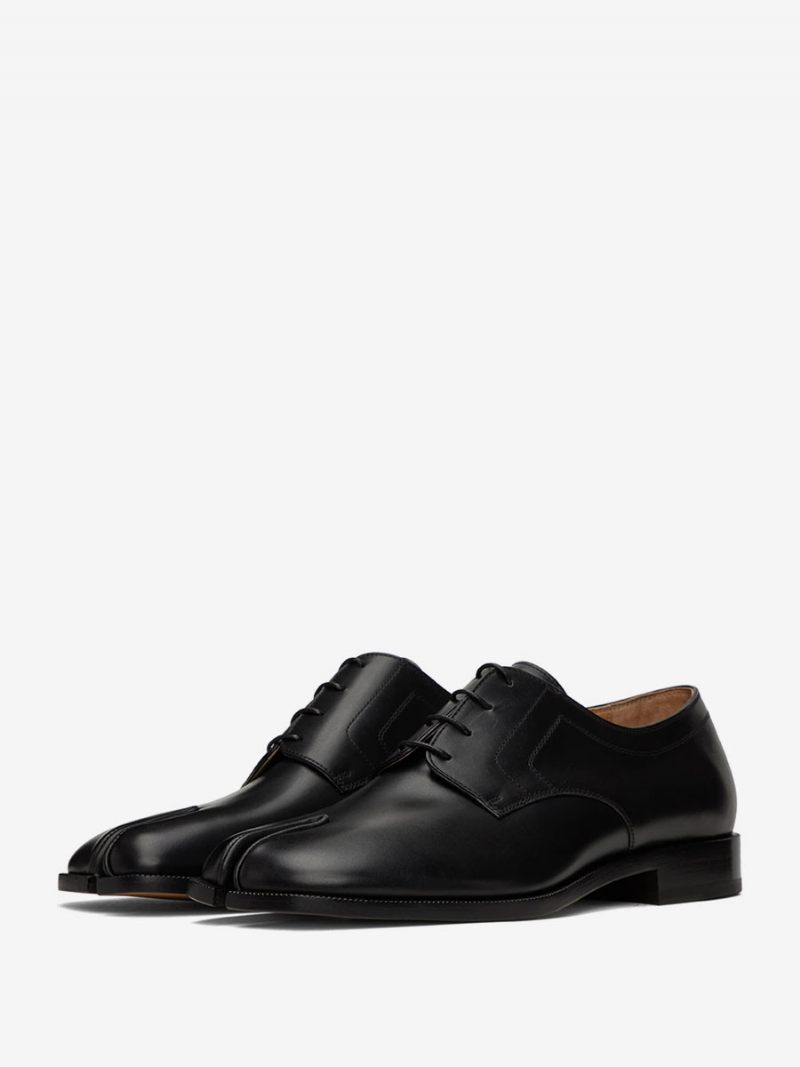 Chaussures Habillées Argentées Pour Hommes À Bout Fendu Oxford Bal Fête Mariage Formelles - Noir