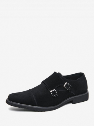 Chaussures Habillées Pour Hommes Qualité Bout Rond Slip-on Cuir Pu Soirée Bal