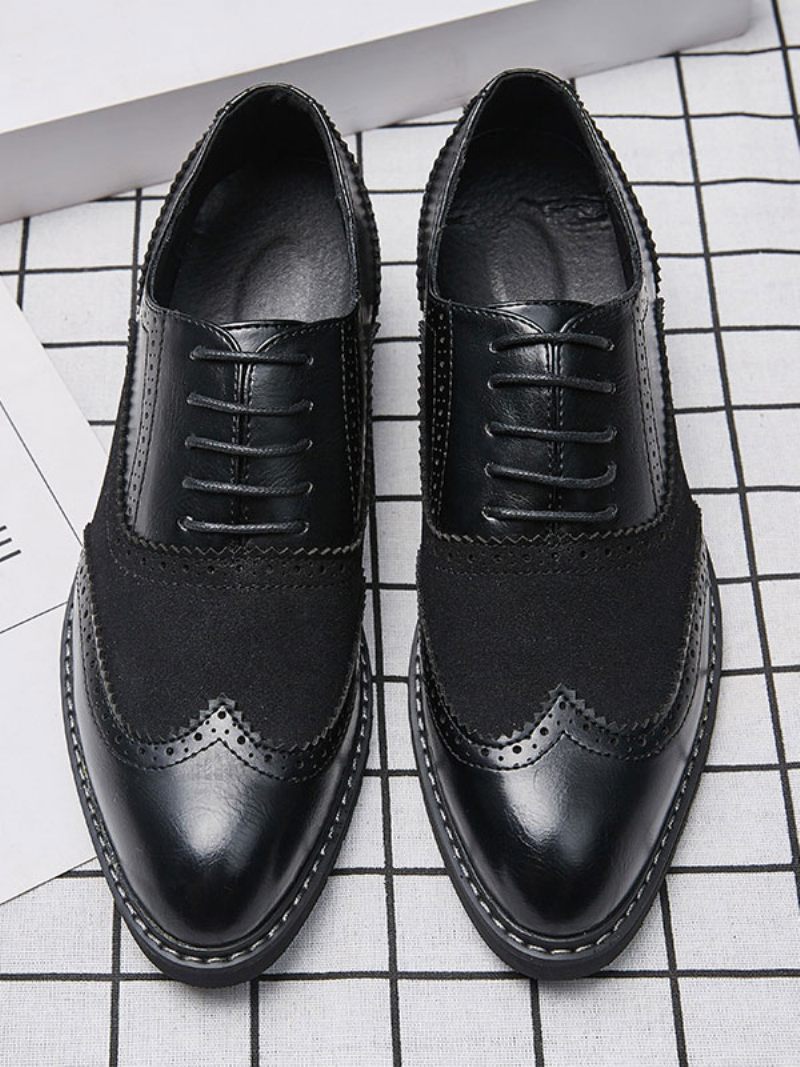 Oxford Color Block Dress Chaussures Formelles Pour Hommes Les Occasions - Noir