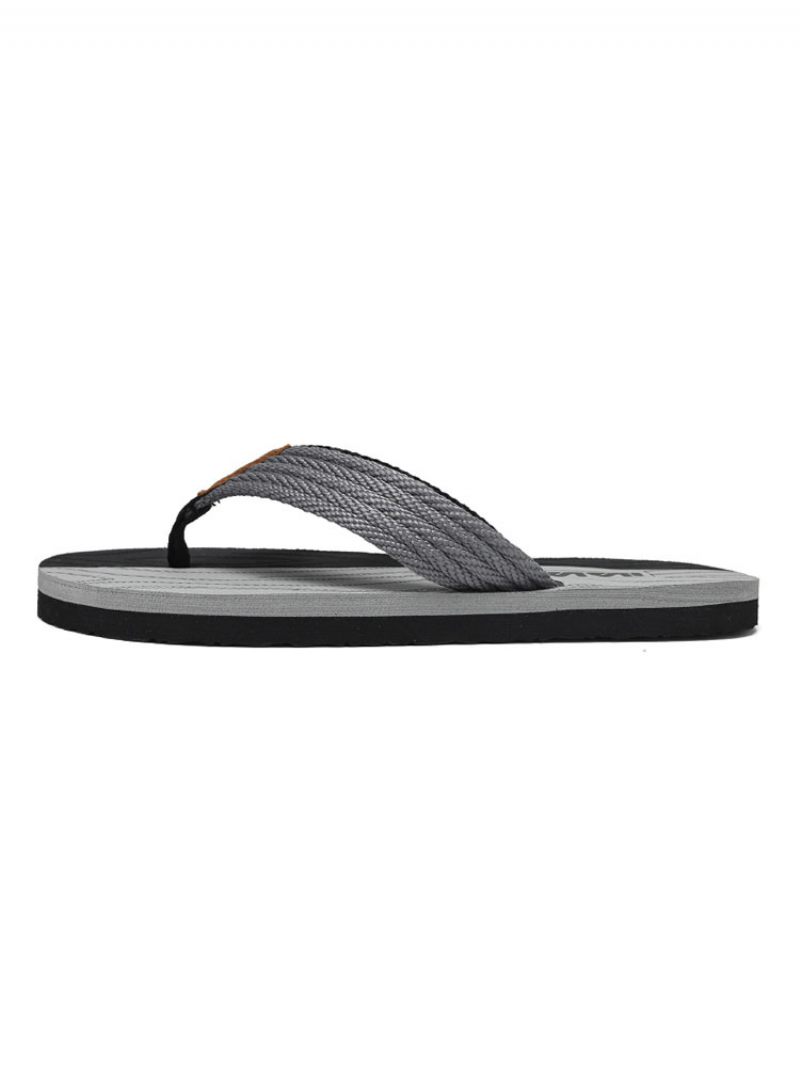 Sandales À Enfiler Pour Hommes Tige Pvc Semelle Eva - Gris