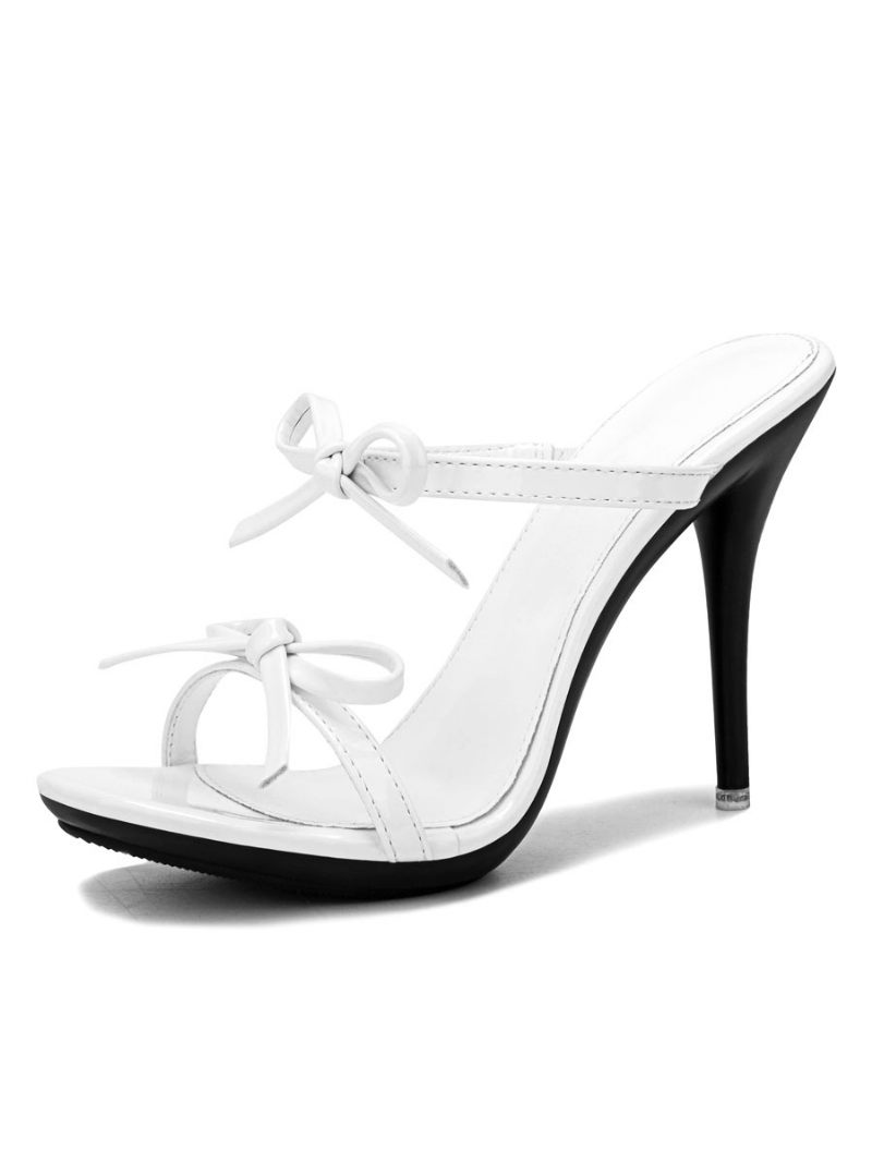 Mules À Talons Hauts Pour Femmes - Blanc